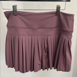 Gold Hinge Mauve Pleated Skirt
